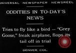 Image of freak aircraft fails in trial Denver Colorado USA, 1929, second 3 stock footage video 65675054945