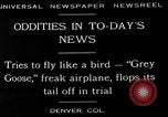 Image of freak aircraft fails in trial Denver Colorado USA, 1929, second 6 stock footage video 65675054945