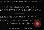 Standbild Beasley Kopf Memorial Eastbourne England, 1929, aus Sekunde 3 historischem Filmmaterial Videoclip 65675054948