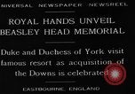 Standbild Beasley Kopf Memorial Eastbourne England, 1929, aus Sekunde 7 historischem Filmmaterial Videoclip 65675054948