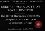 Immagine di Il duca di York Sunderland Inghilterra, 1929, secondo 3 filmato di repertorio 65675054949