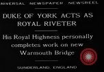 Immagine di Il duca di York Sunderland Inghilterra, 1929, secondo 4 filmato di repertorio 65675054949