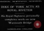 Immagine di Il duca di York Sunderland Inghilterra, 1929, secondo 6 filmato di repertorio 65675054949