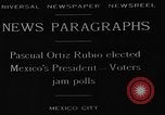 Image of Presidential Election Mexico City Mexico, 1929, second 3 stock footage video 65675054951