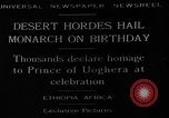 Immagine di Principe di Uoghera Etiopia, 1929, secondo 3 filmato di repertorio 65675054956