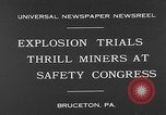 Image of dynamite explosion trials Bruceton Pennsylvania USA, 1930, second 5 stock footage video 65675054964