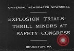 Image of dynamite explosion trials Bruceton Pennsylvania USA, 1930, second 7 stock footage video 65675054964
