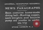 Image of home-made diving bell New Jersey United States USA, 1930, second 1 stock footage video 65675054966