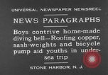 Image of home-made diving bell New Jersey United States USA, 1930, second 7 stock footage video 65675054966