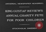 Image Fête annuelle de charité pour les pauvres en Suède Stockholm Suède, 1930, de la seconde 1 séquences d'archives historiques vidéo 65675054971