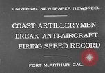 Image Canons antiaériens Fort MacArthur California USA, 1930, de la seconde 3 séquences d'archives historiques vidéo 65675054973