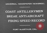 Image Canons antiaériens Fort MacArthur California USA, 1930, de la seconde 7 séquences d'archives historiques vidéo 65675054973