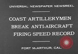 Image Canons antiaériens Fort MacArthur California USA, 1930, de la seconde 8 séquences d'archives historiques vidéo 65675054973
