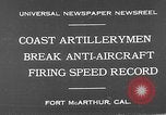 Image Canons antiaériens Fort MacArthur California USA, 1930, de la seconde 10 séquences d'archives historiques vidéo 65675054973