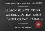 Image Congrès de la Légion américaine Boston Massachusetts USA, 1930, de la seconde 1 séquences d'archives historiques vidéo 65675054976
