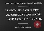 Image Congrès de la Légion américaine Boston Massachusetts USA, 1930, de la seconde 6 séquences d'archives historiques vidéo 65675054976