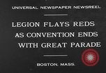 Image Congrès de la Légion américaine Boston Massachusetts USA, 1930, de la seconde 9 séquences d'archives historiques vidéo 65675054976