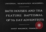 Image 7e jour adventistes' baptistaire Saint Maurice France, 1930, de la seconde 1 séquences d'archives historiques vidéo 65675054977