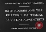 Image 7e jour adventistes' baptistaire Saint Maurice France, 1930, de la seconde 4 séquences d'archives historiques vidéo 65675054977