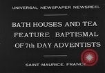 Image 7e jour adventistes' baptistaire Saint Maurice France, 1930, de la seconde 8 séquences d'archives historiques vidéo 65675054977