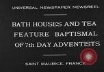 Image 7e jour adventistes' baptistaire Saint Maurice France, 1930, de la seconde 9 séquences d'archives historiques vidéo 65675054977