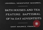 Image 7e jour adventistes' baptistaire Saint Maurice France, 1930, de la seconde 10 séquences d'archives historiques vidéo 65675054977