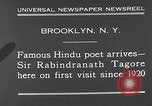 Image sir Rabindranath Tagore Brooklyn New York City USA, 1930, de la seconde 5 séquences d'archives historiques vidéo 65675054979