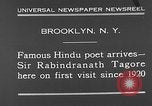 Image sir Rabindranath Tagore Brooklyn New York City USA, 1930, de la seconde 9 séquences d'archives historiques vidéo 65675054979
