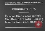 Image sir Rabindranath Tagore Brooklyn New York City USA, 1930, de la seconde 10 séquences d'archives historiques vidéo 65675054979