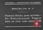 Image sir Rabindranath Tagore Brooklyn New York City USA, 1930, de la seconde 11 séquences d'archives historiques vidéo 65675054979