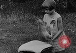 Image rabbit hypnotisé Glen Ellyn Illinois USA, 1930, de la seconde 12 séquences d'archives historiques vidéo 65675054980