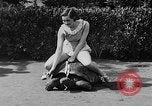 Image of world's oldest tortoise San Francisco California USA, 1930, second 47 stock footage video 65675054981