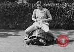 Image of world's oldest tortoise San Francisco California USA, 1930, second 54 stock footage video 65675054981