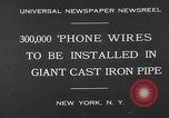 Image of world's largest conduit New York United States USA, 1930, second 5 stock footage video 65675054982