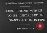 Image of world's largest conduit New York United States USA, 1930, second 6 stock footage video 65675054982