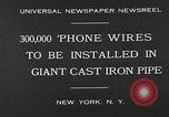 Image of world's largest conduit New York United States USA, 1930, second 7 stock footage video 65675054982