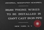 Image of world's largest conduit New York United States USA, 1930, second 8 stock footage video 65675054982