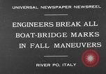 Image of Italian soldiers build pontoon bridge Italy, 1930, second 3 stock footage video 65675054983