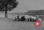 Image of Italian soldiers build pontoon bridge Italy, 1930, second 34 stock footage video 65675054983