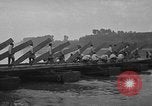 Image of Italian soldiers build pontoon bridge Italy, 1930, second 52 stock footage video 65675054983