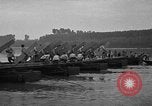 Image of Italian soldiers build pontoon bridge Italy, 1930, second 56 stock footage video 65675054983