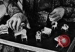 Image of Mother Katherine Larke miniature doll house San Francisco California USA, 1930, second 24 stock footage video 65675054984