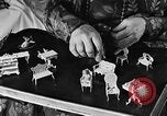 Image of Mother Katherine Larke miniature doll house San Francisco California USA, 1930, second 30 stock footage video 65675054984