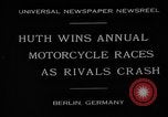 Image of annual motorcycle race Berlin Germany, 1930, second 7 stock footage video 65675054985