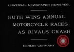 Image of annual motorcycle race Berlin Germany, 1930, second 9 stock footage video 65675054985