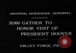 Image of Memorial Day Ceremony Valley Forge Pennsylvania USA, 1931, second 5 stock footage video 65675054987