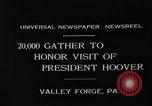 Image of Memorial Day Ceremony Valley Forge Pennsylvania USA, 1931, second 6 stock footage video 65675054987