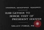 Image of Memorial Day Ceremony Valley Forge Pennsylvania USA, 1931, second 7 stock footage video 65675054987
