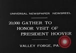 Image of Memorial Day Ceremony Valley Forge Pennsylvania USA, 1931, second 8 stock footage video 65675054987