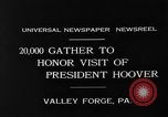 Image of Memorial Day Ceremony Valley Forge Pennsylvania USA, 1931, second 10 stock footage video 65675054987
